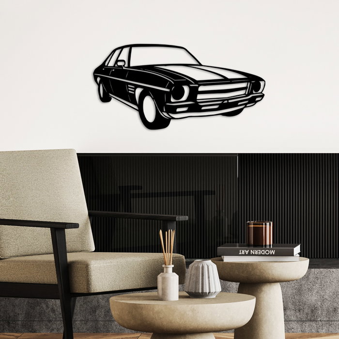 Wallity Holden Monaro Sedan Accesorio decorativo de pared de metal Negro